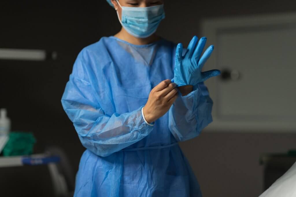 Nurse Wearing PPE Kit